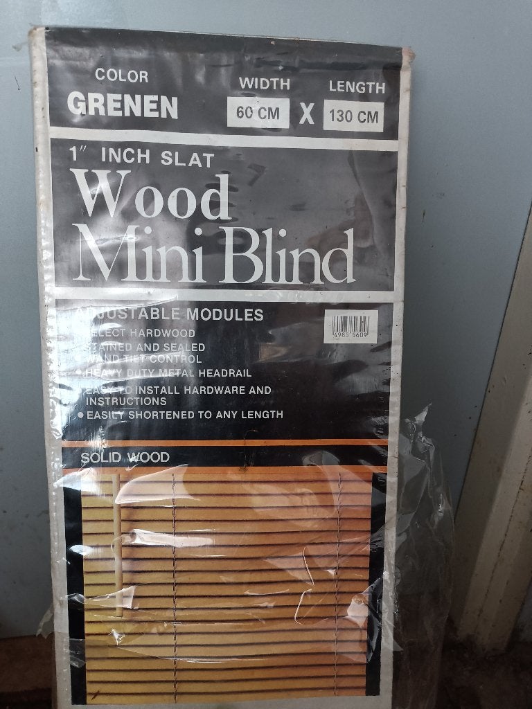 Houten jaloezieën, Ophalen, Jaloezie, Bruin, In te korten