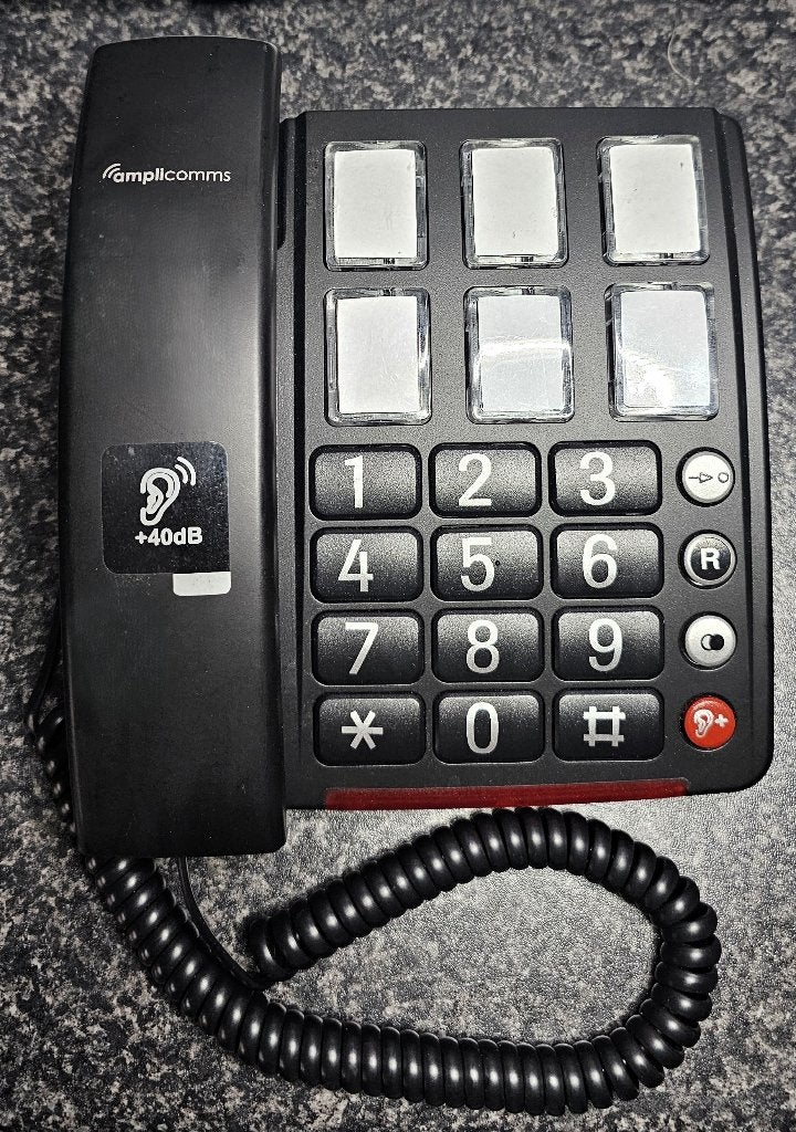 Amplicomms BigTel 40 Plus Seniorentelefoon met Fototoetsen, Ophalen of Verzenden, Zo goed als nieuw