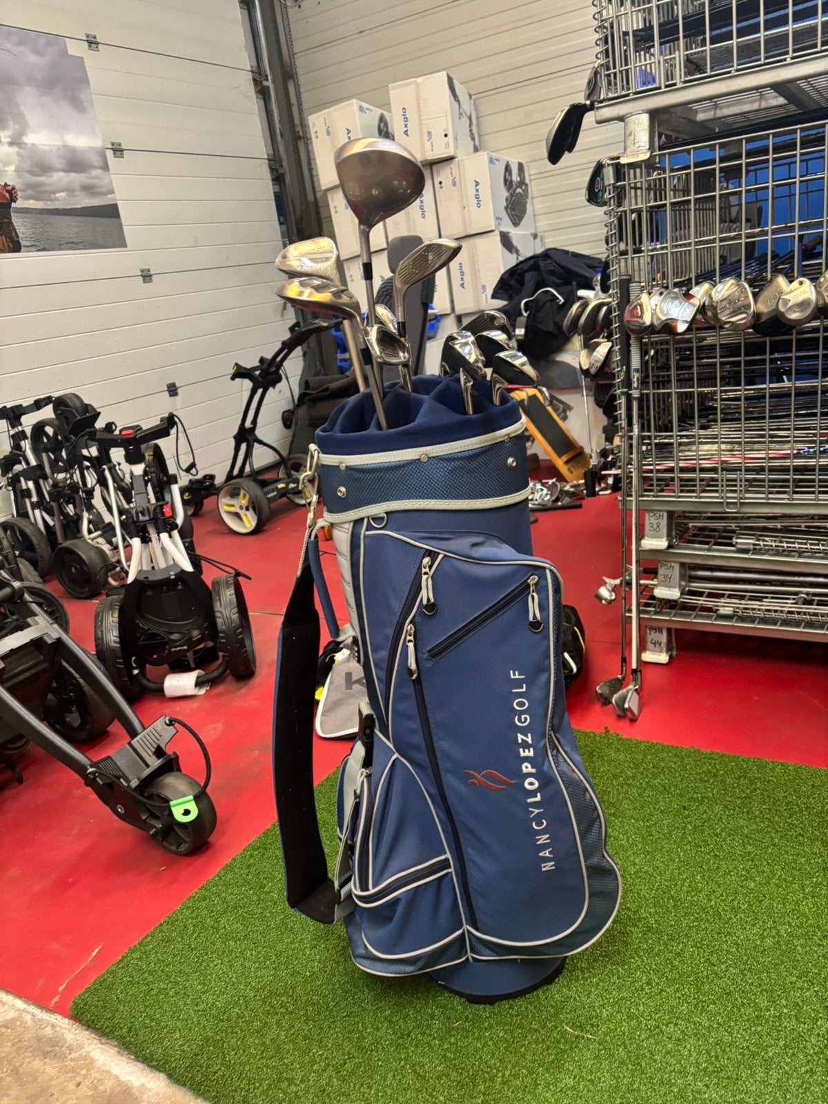 Nancy Lopez Golfset met tas - Zo goed als nieuw, Ophalen of Verzenden, Zo goed als nieuw, Set, Overige merken