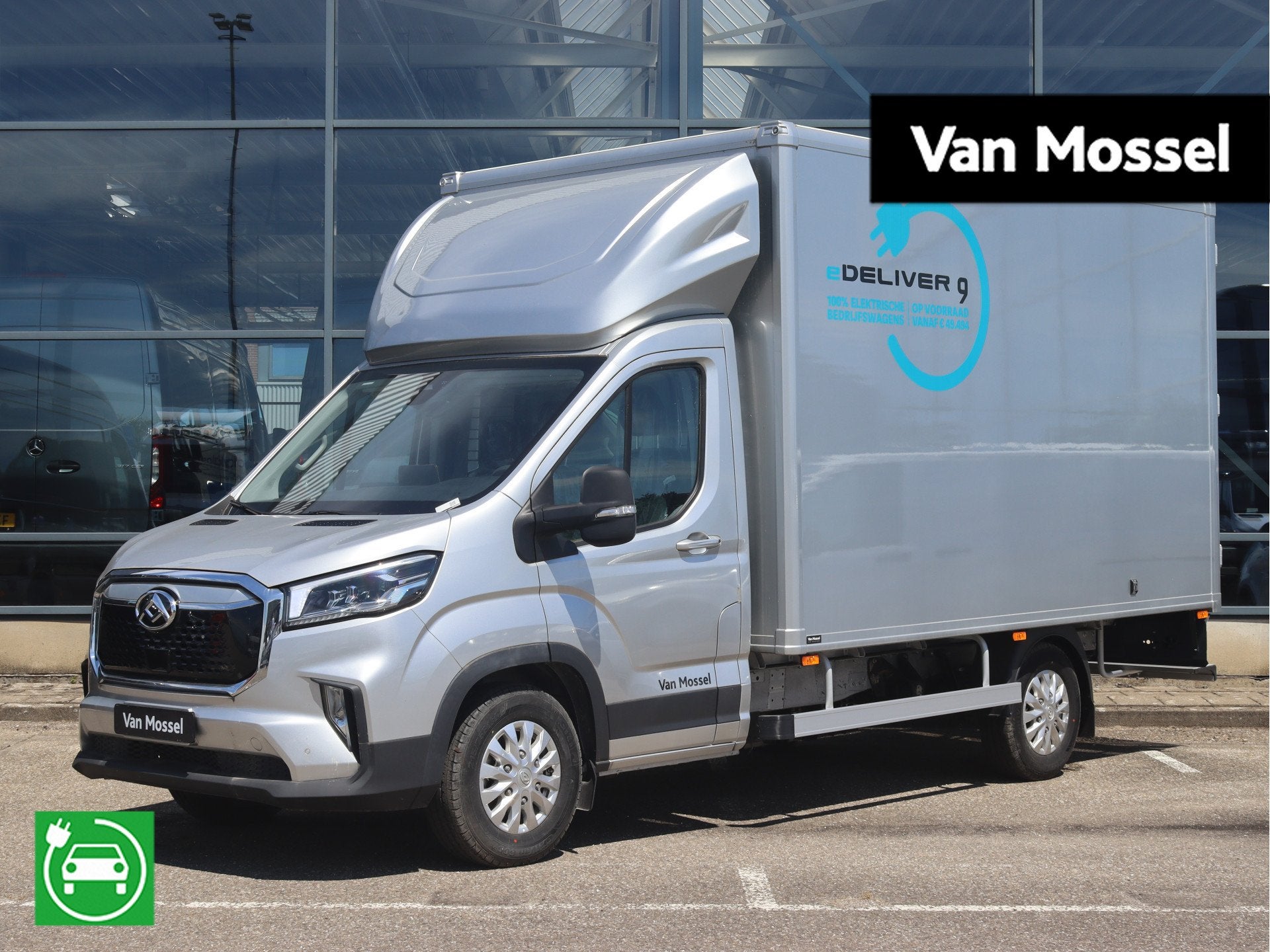 Maxus eDeliver 9 L3 Business DEAL 65 kWh | AIRCO/CAMERA/ADAP, Auto's, Bestelauto's, Stof, Gebruikt, Zwart, Met garantie (alle)
