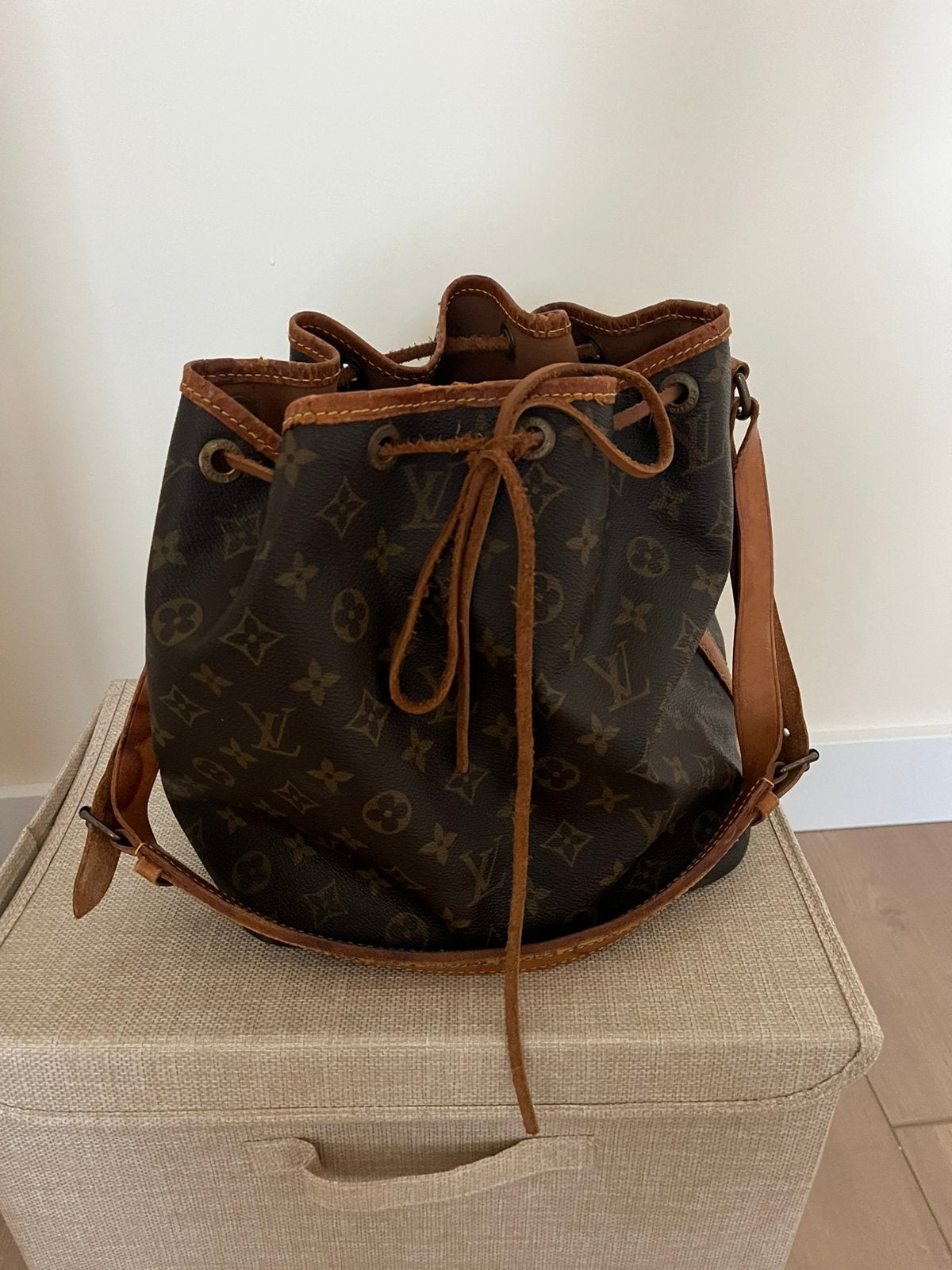 Vintage Louis Vuitton Noé Monogram GM, Ophalen of Verzenden, Zo goed als nieuw, Bruin, Handtas