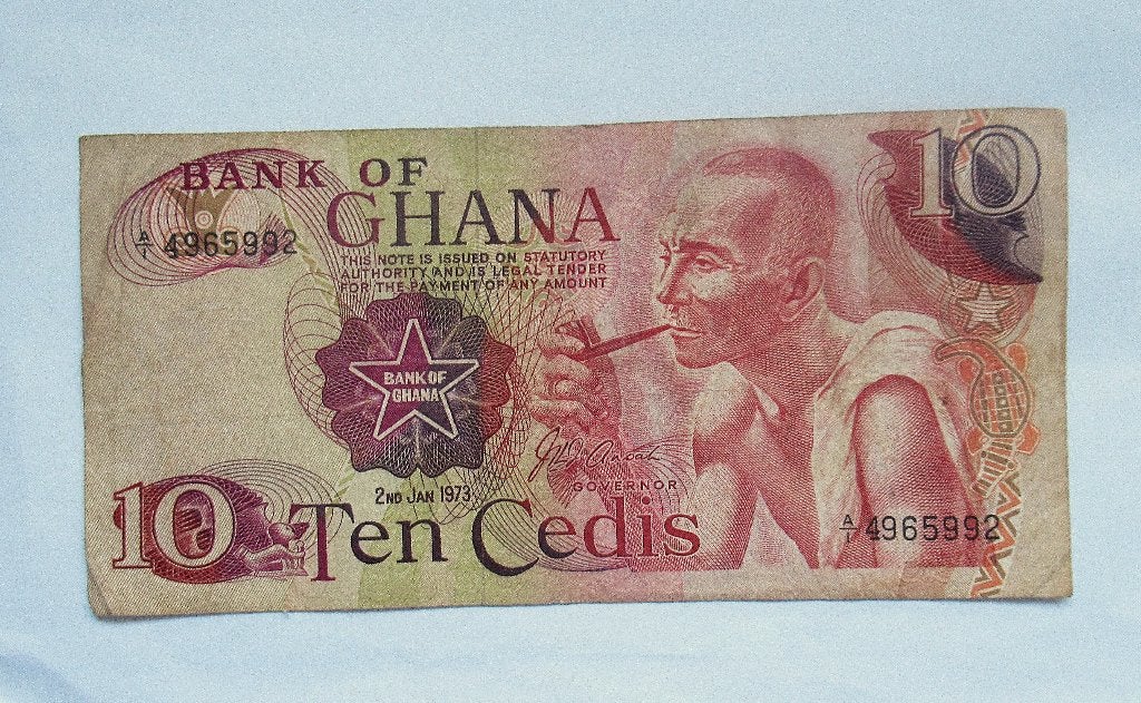 Ghana 10 Cedis 1973, Verzenden, Overige landen