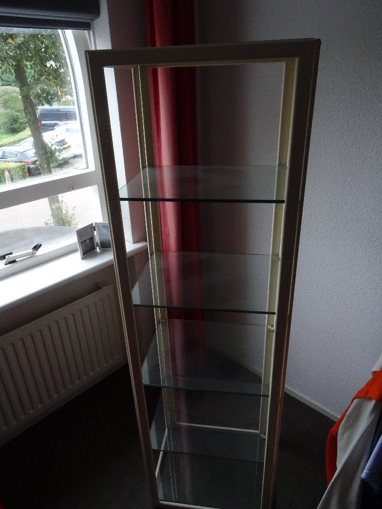 vitrinekast, Ophalen, 50 tot 100 cm, Zo goed als nieuw, Glas