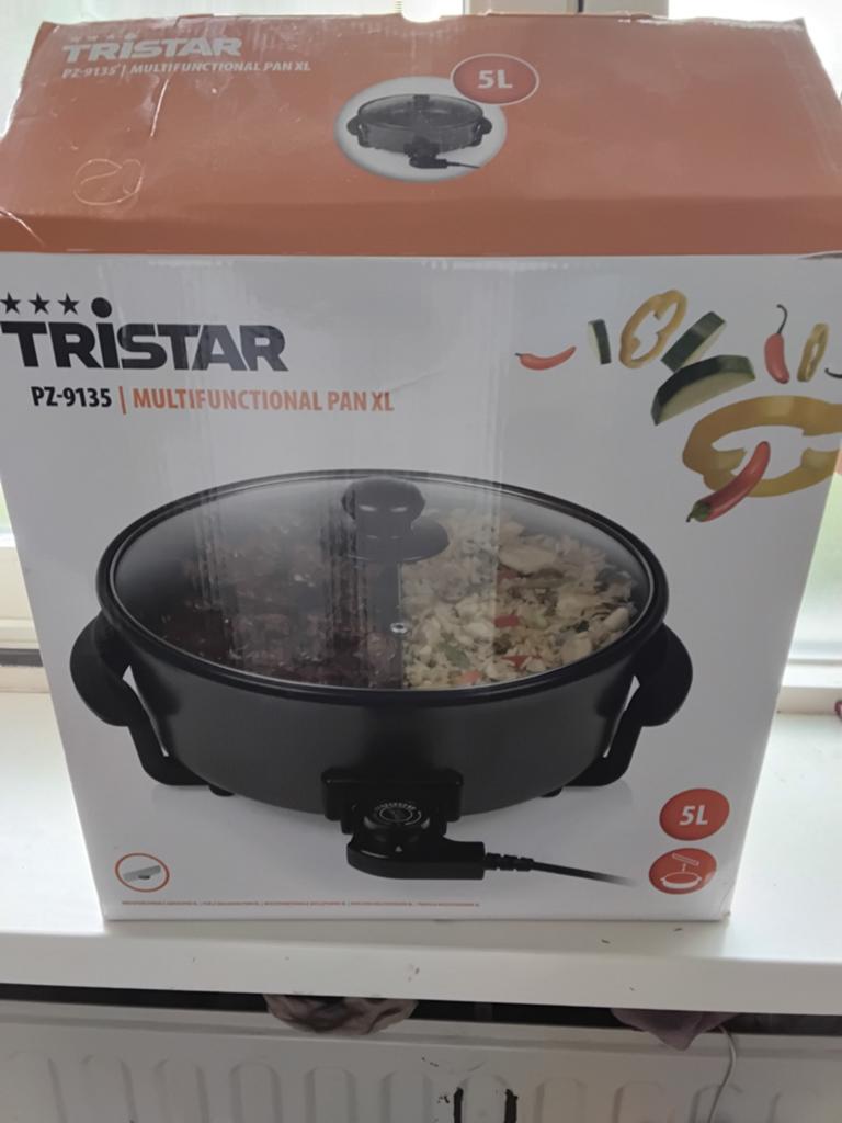 Nieuwe Tristar Multifunctionele Grillpan XL - PZ-9135, Ophalen of Verzenden, Nieuw, Overige materialen