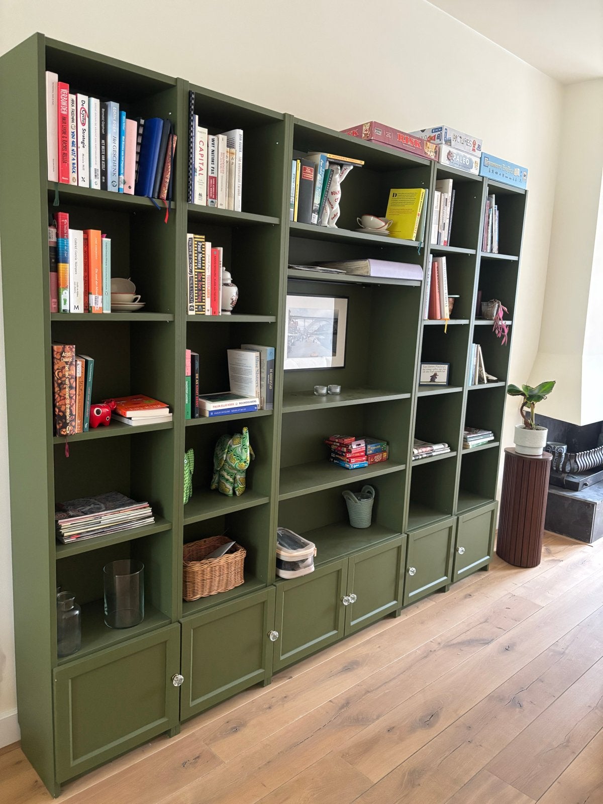 Unieke DIY IKEA Billy boekenkast met extra's, Ophalen, Zo goed als nieuw, 200 cm of meer, 150 tot 200 cm