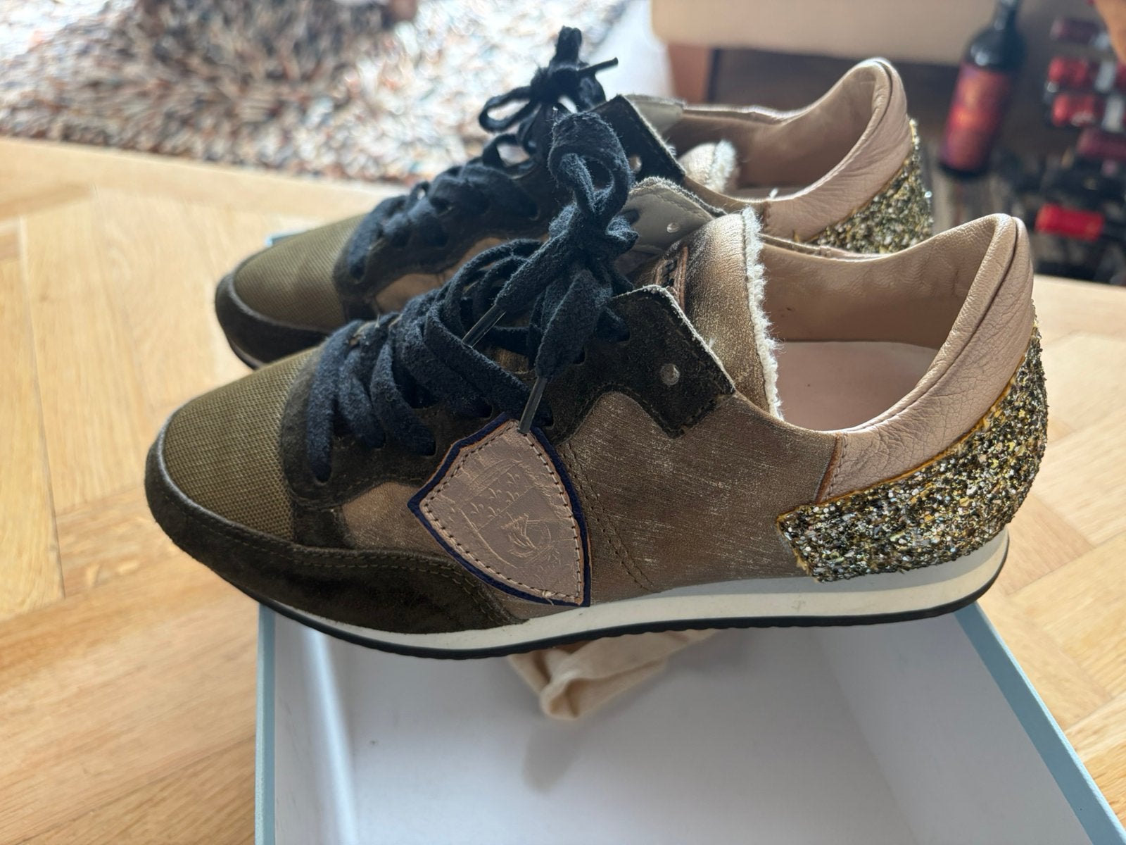 Sneakers Philippe Model maat 36, Kleding | Dames, Verzenden, Gedragen, Groen, Sneakers of Gympen