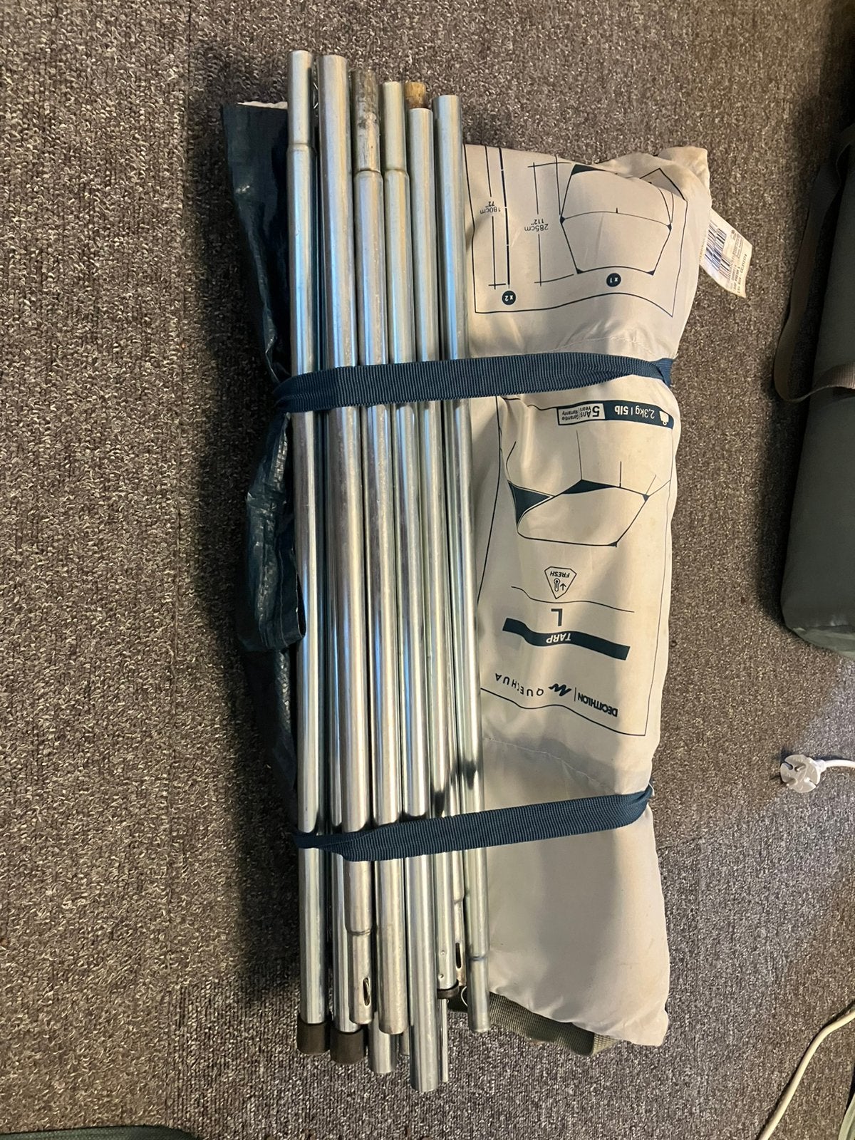 Tarp decathlon, Verzenden, Gebruikt, Minder dan 5 meter