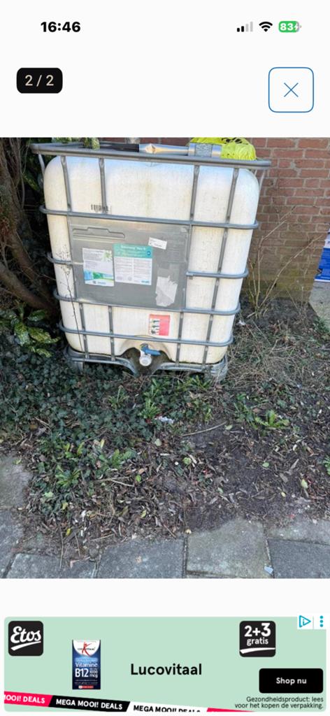 water tank 1000 liter, Tuin en Terras, Regentonnen, 150 liter of meer, Ophalen of Verzenden, Nieuw