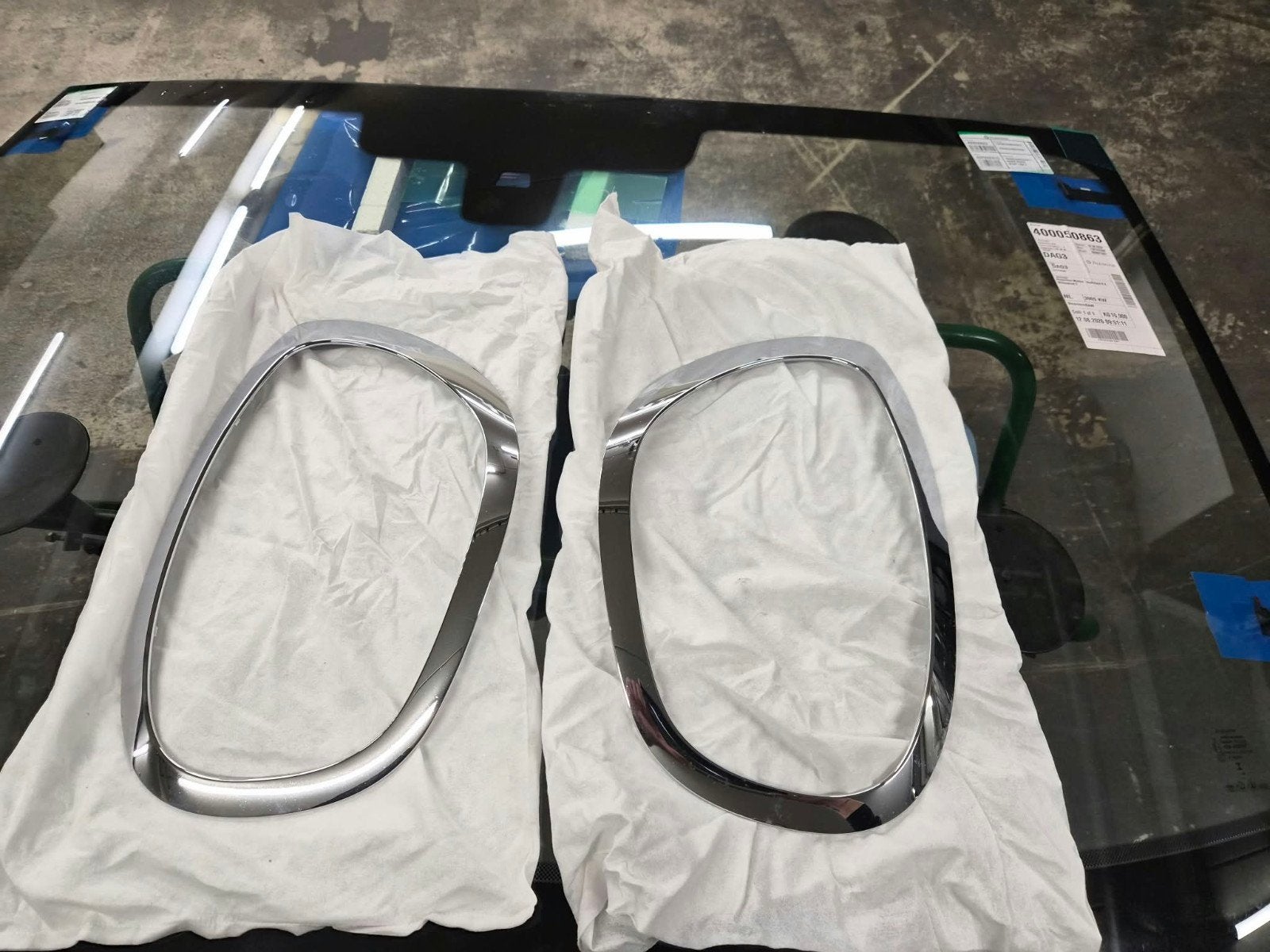 Chroom sierlijst voor Mini  countryman F60koplamp (set), Auto-onderdelen, Ophalen, Gebruikt, Voor, Mini