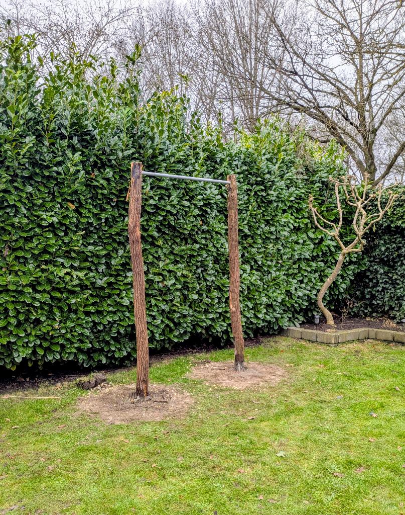 pull up bar, dip station, buiten sporttoestellen, buiten gym, Sport en Fitness, Fitnessmaterialen, Ophalen, Buik, Oprekstang