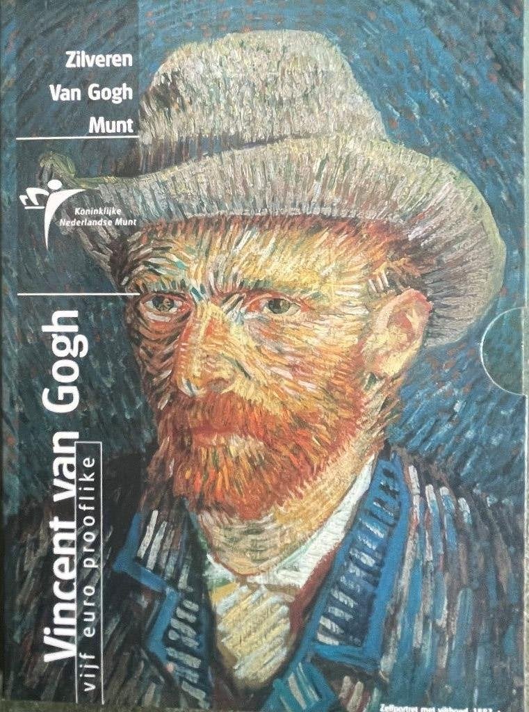 Vincent van Gogh - 5 euro prooflike 2003, Postzegels en Munten, Setje, Koningin Beatrix, Zilver, Euro's