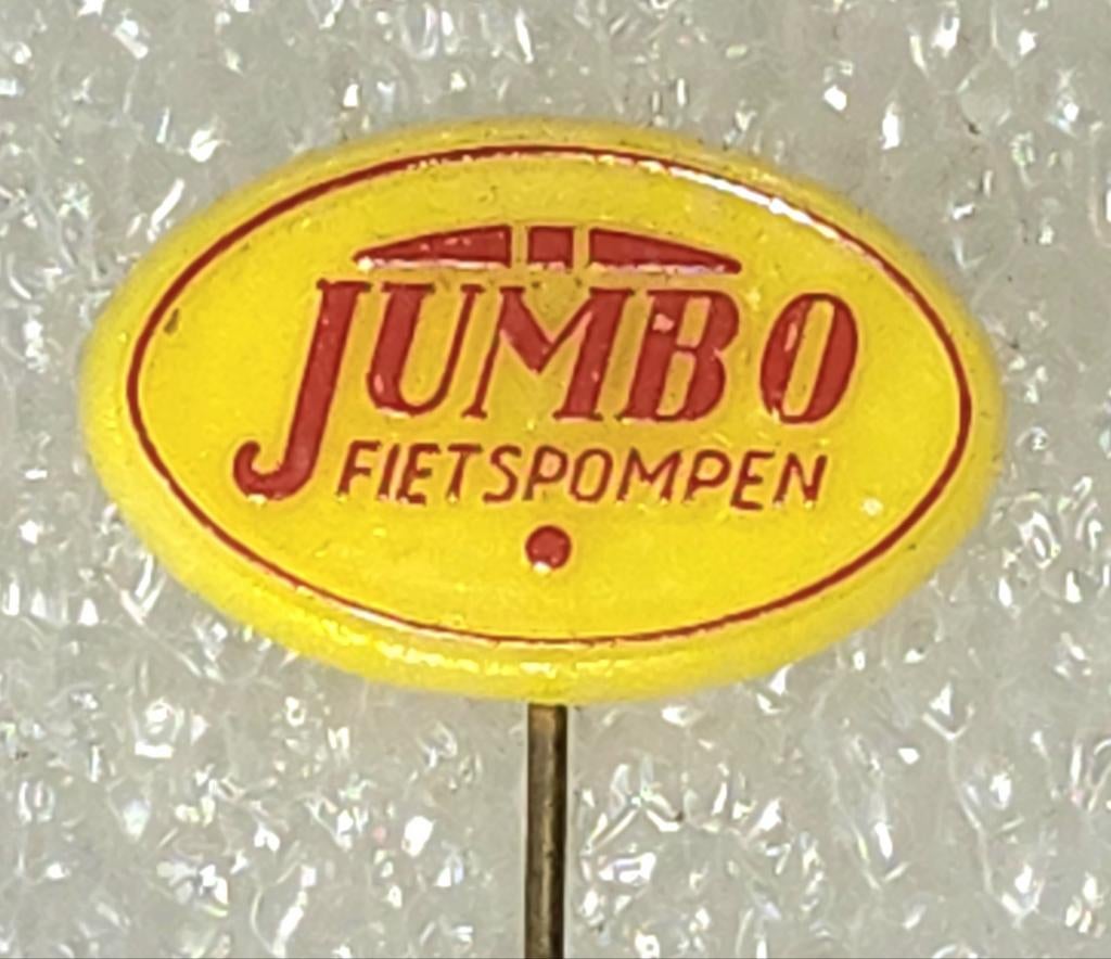 Vintage Jumbo Fietspompen Speldje - Verzamelobject, Ophalen of Verzenden, Gebruikt, Merk, Speldje of Pin