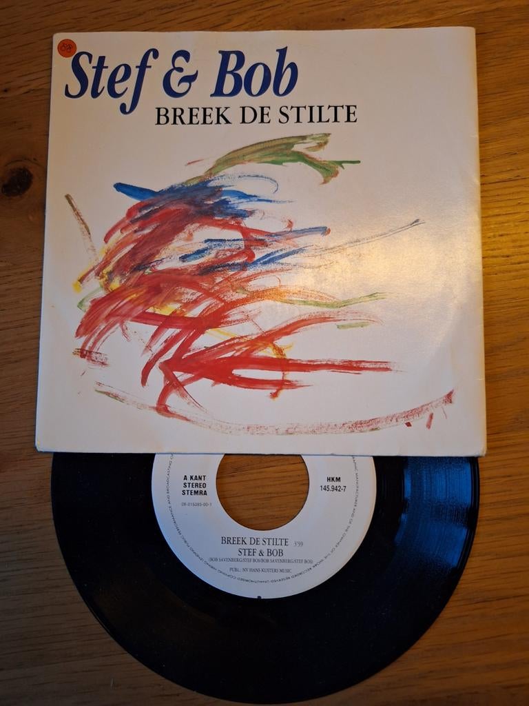 Stef & Bob - Breek De Stilte (Vinyl Single), Ophalen of Verzenden, Gebruikt, 7 inch, Single