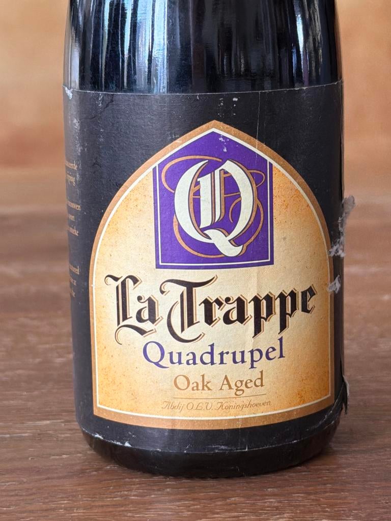 La Trappe Quadrupel Oak Aged #3, Verzamelen, Biermerken, Ophalen of Verzenden, Zo goed als nieuw, Flesje(s), La Trappe