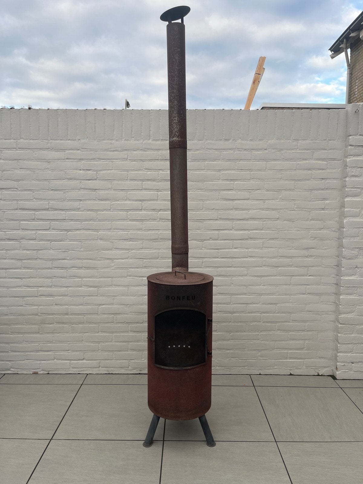 BonFeu vuurton met BBQ-rand, Tuin en Terras, Vuurkorven, Ophalen, Gebruikt, Vuurton