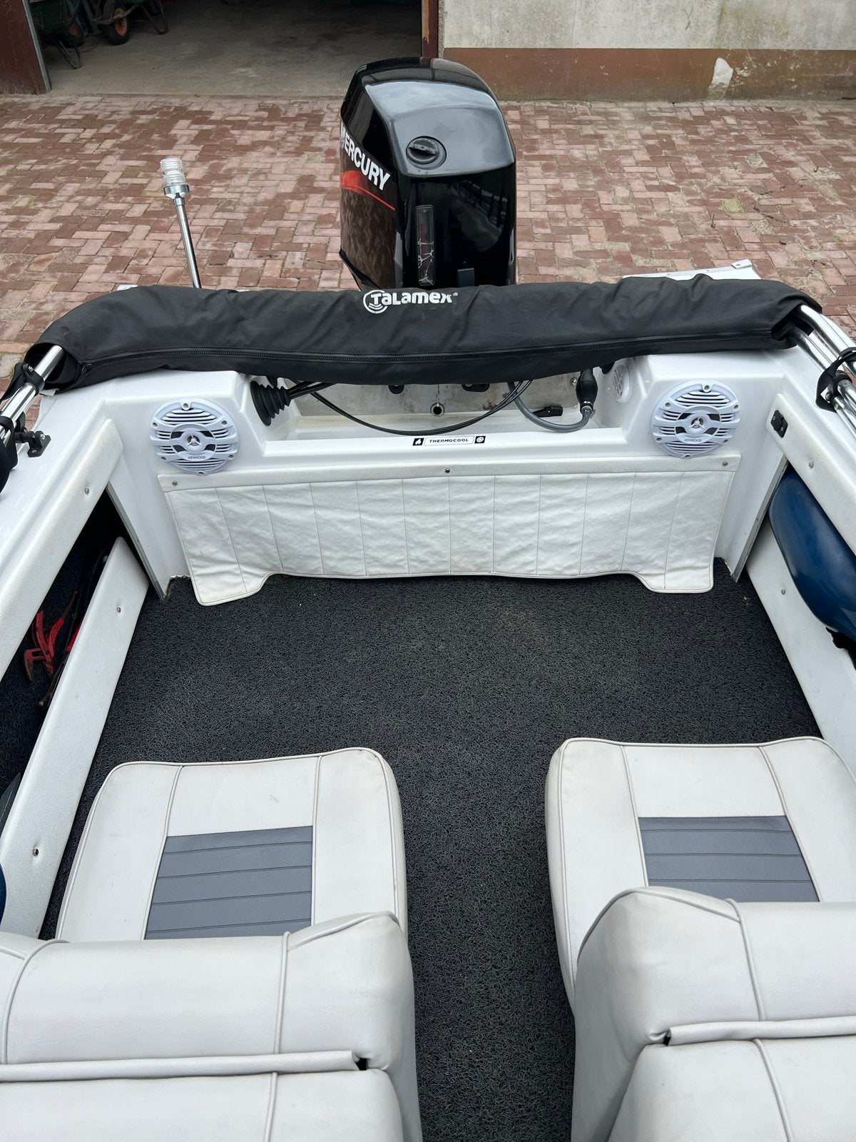 Mooie speedboot met 40pk Mercury motor en trailer, Ophalen, Gebruikt, Minder dan 70 pk, Buitenboordmotor