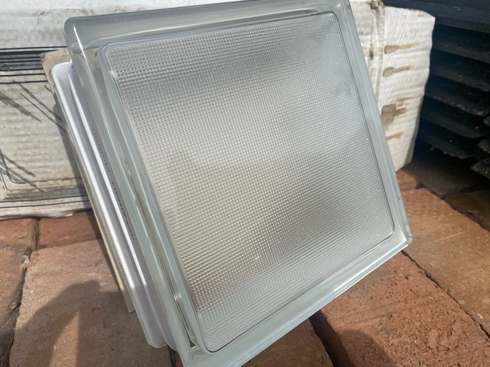 Nieuw!!! 10 glasbouwstenen / glasblokken, Ophalen of Verzenden, Zo goed als nieuw