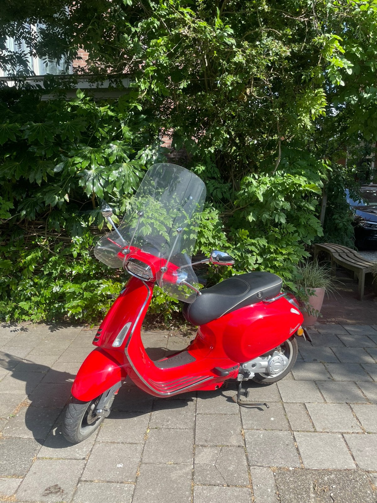 Rode vespa sprint, Fietsen en Brommers, Scooters | Vespa, Ophalen, Gebruikt, Maximaal 45 km/u, Vespa S