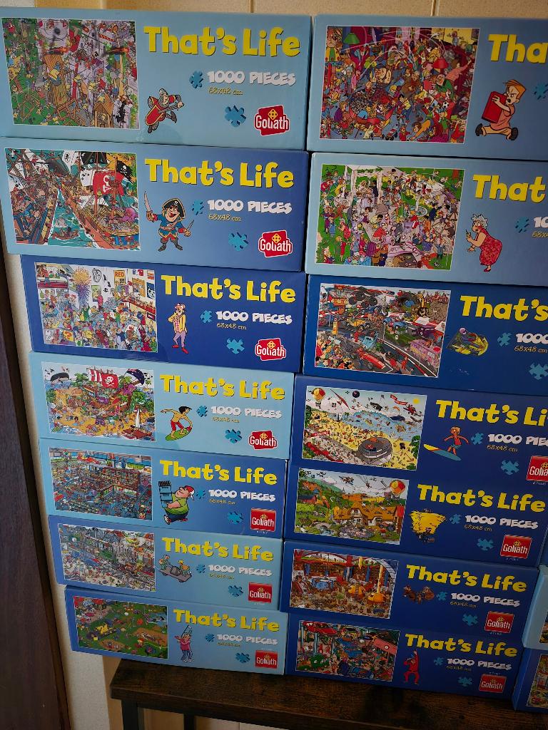That's Life Puzzels, Hobby en Vrije tijd, Denksport en Puzzels, Ophalen, 500 t/m 1500 stukjes, Zo goed als nieuw, Legpuzzel