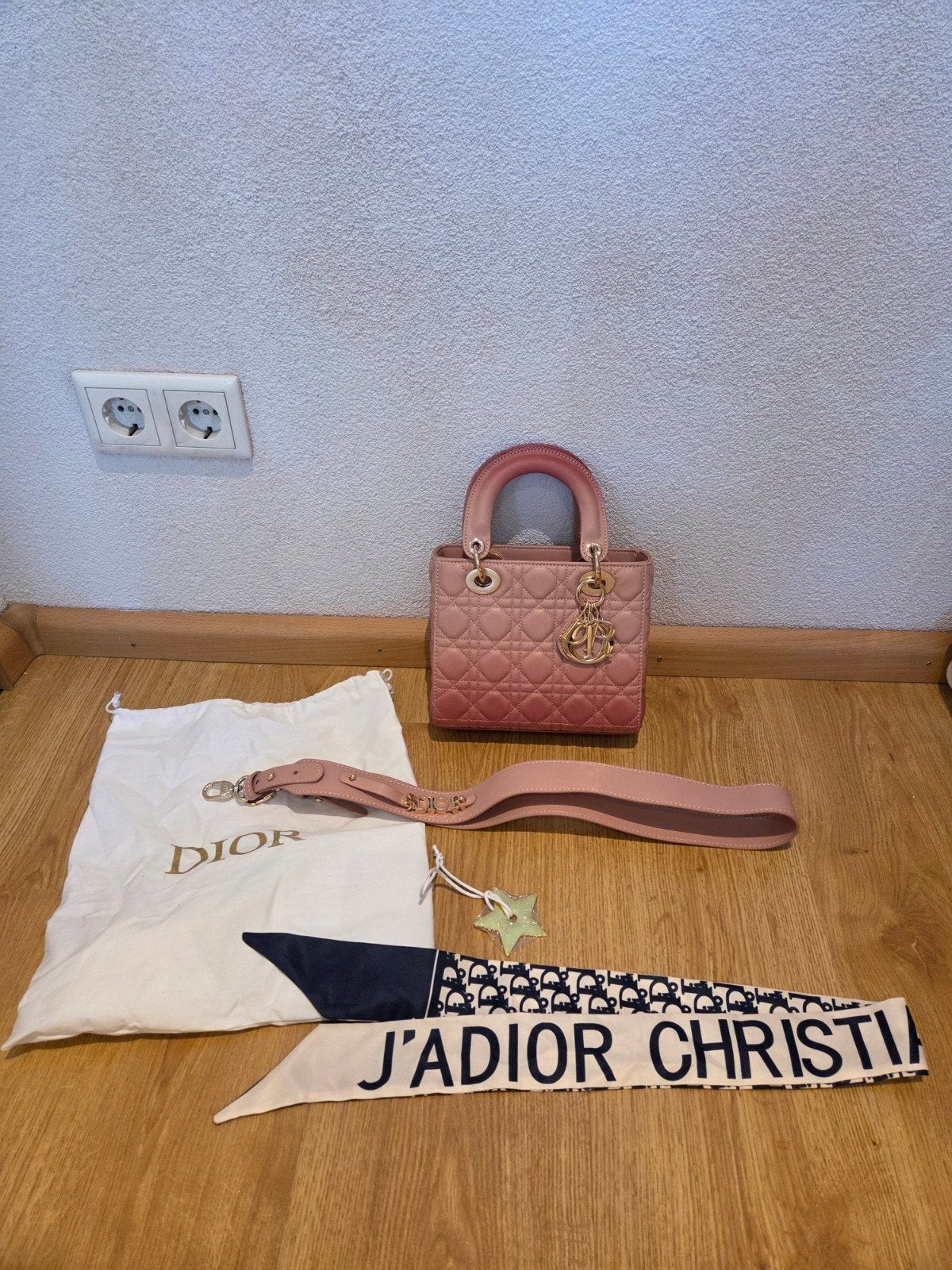 Christian Dior Lady Dior Tas - Roze Ombre, Ophalen of Verzenden, Roze, Handtas