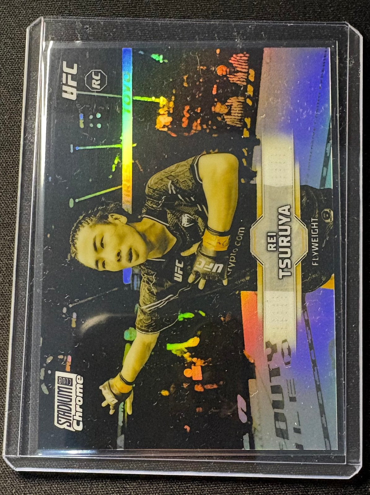 2026 Topps Stadium Club UFC Rei Tsuruya RC #CB-158 Gold Mint, Ophalen of Verzenden, Zo goed als nieuw, Losse kaart