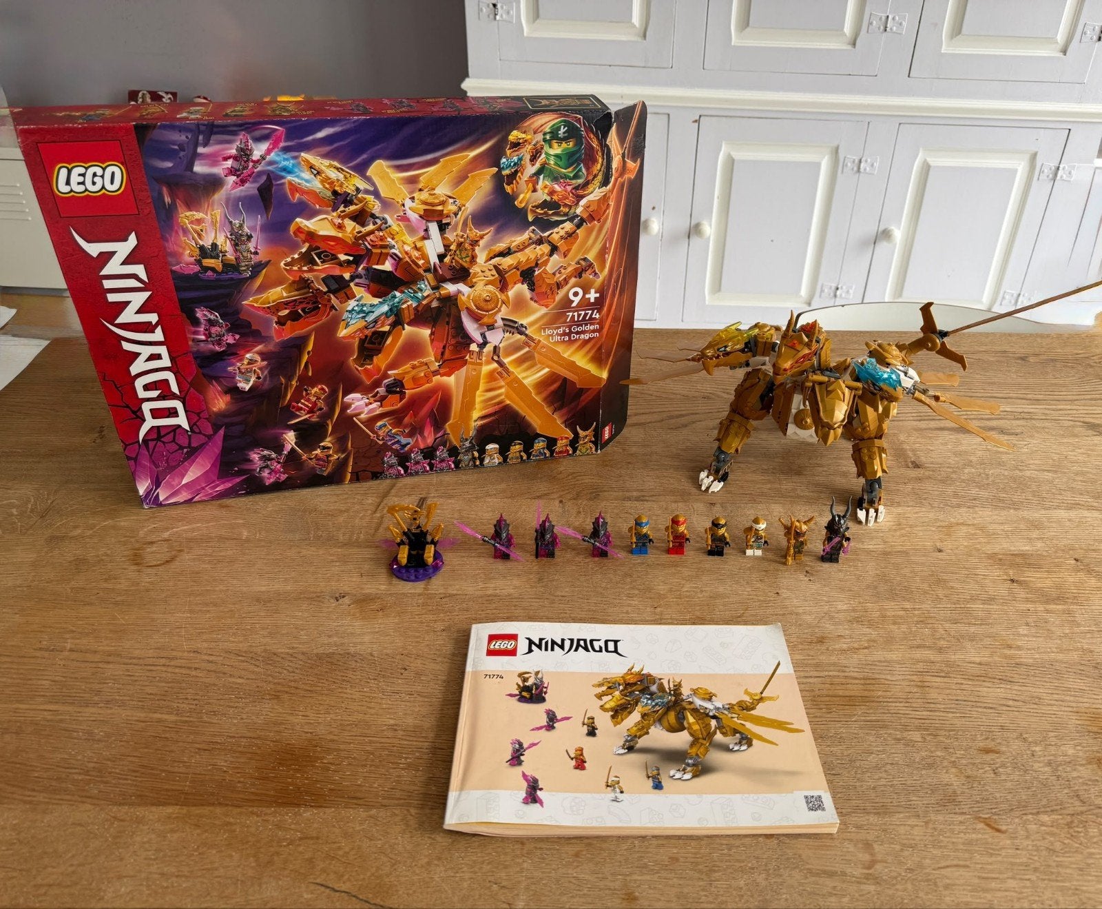LEGO Ninjago Lloyd's Gouden Ultra Draak 71774, Lego, Ophalen of Verzenden, Zo goed als nieuw, Compleet