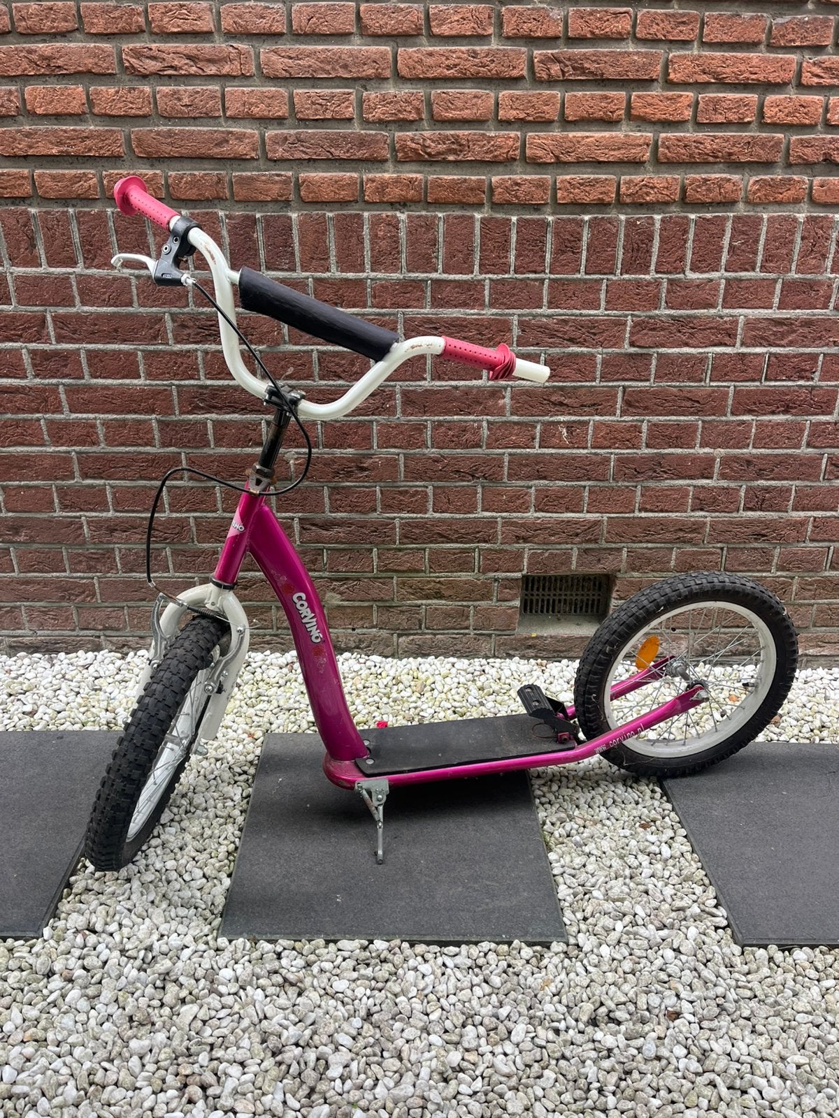 Step roze Corvino 7/8 jaar, Fietsen en Brommers, Steps, Ophalen, Gebruikt, Gewone step