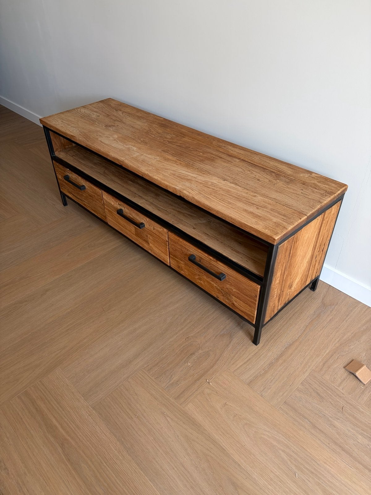 Pronto Wonen Romaro TV meubel 150cm - Zo goed als nieuw, Ophalen, 100 tot 150 cm, 200 cm of meer, Zo goed als nieuw
