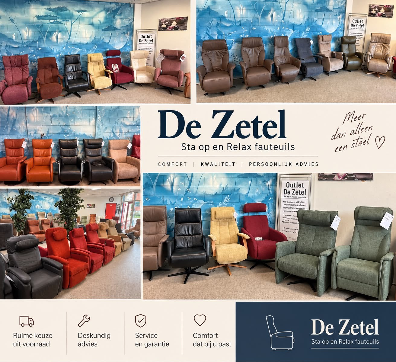Gebruikt & nieuw sta op relax stoel/fauteuil gratis bezorgd