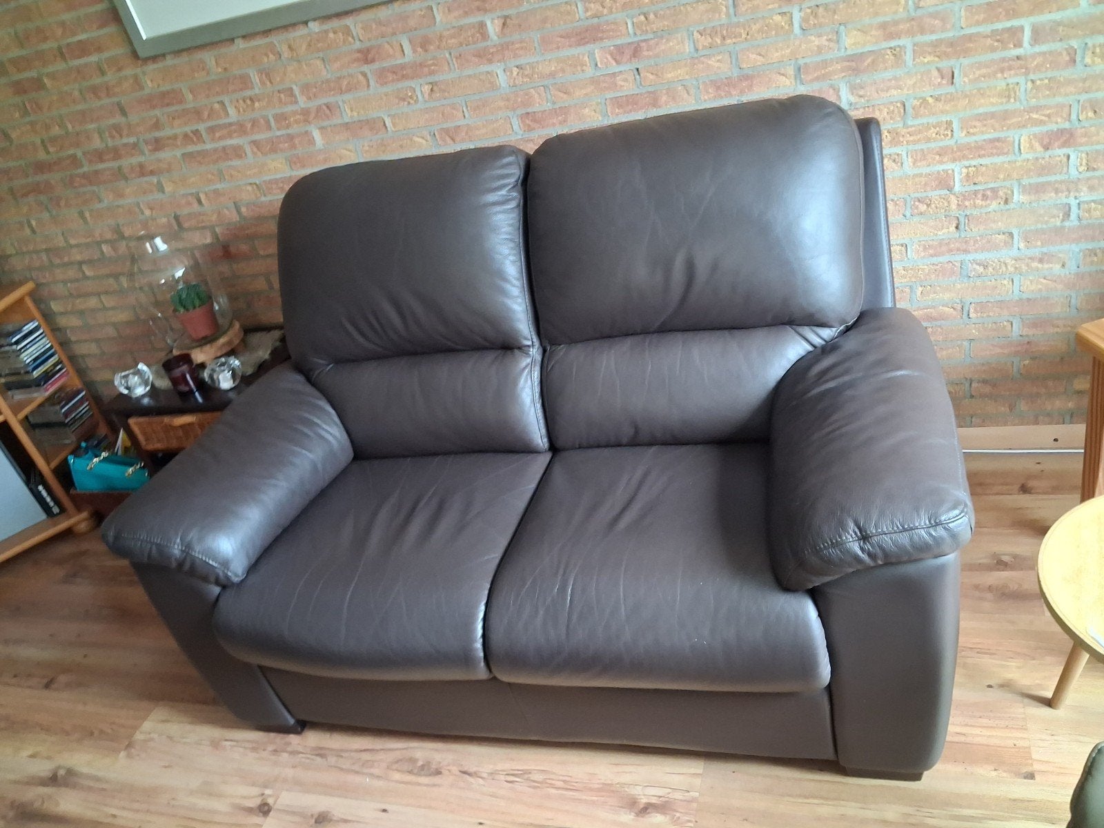 Leren twee zitbank zgan gratis, Ophalen, 150 tot 200 cm, Tweepersoons, 75 tot 100 cm