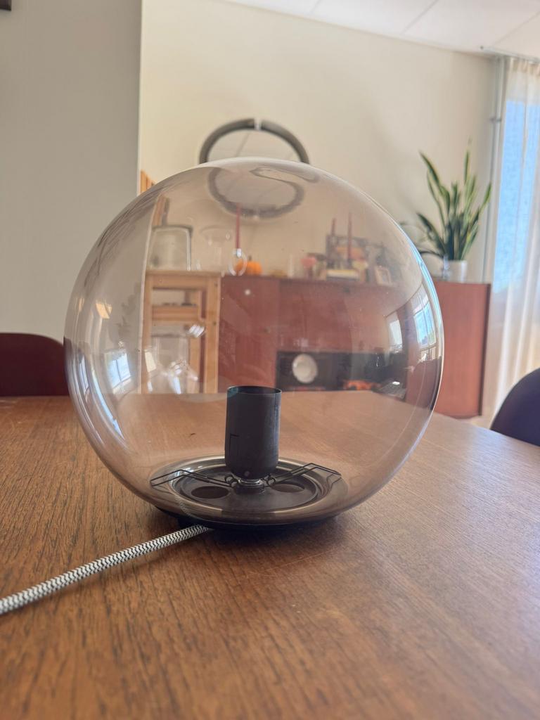 2x IKEA FADO Tafellampen, Huis en Inrichting, Lampen | Tafellampen, Ophalen of Verzenden, Zo goed als nieuw, Glas, Minder dan 50 cm