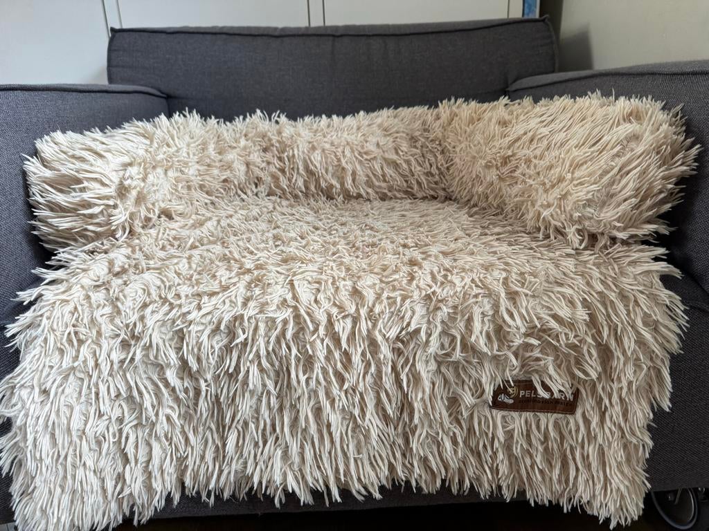 Original Pelsbarnbed xs/s beige, Dieren en Toebehoren, Hondenmanden, Zo goed als nieuw, Ophalen of Verzenden