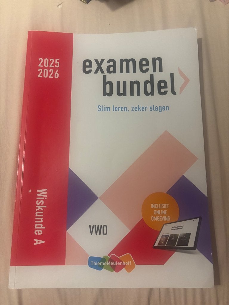 Examenbundel wiskunde A VWO 2025-2026, Boeken, Schoolboeken, VWO, Wiskunde A, ThiemeMeulenhoff, Ophalen of Verzenden