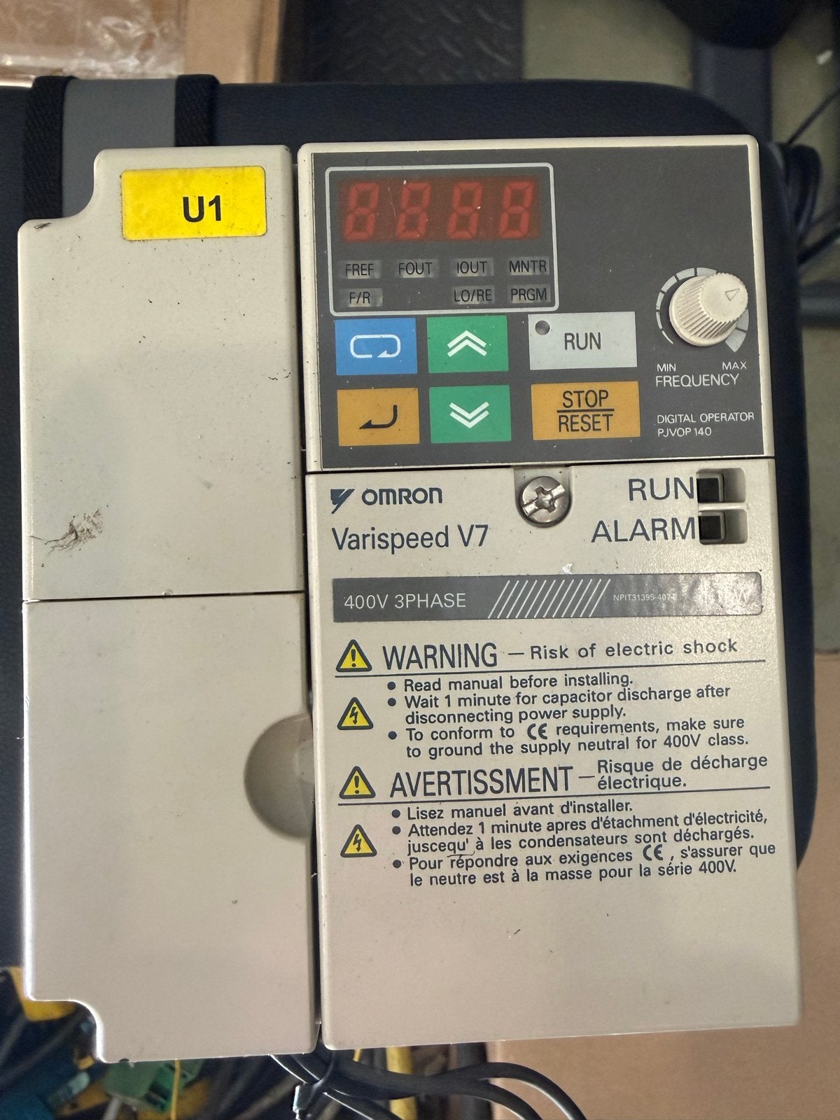Omron Varispeed V7 Frequentieomvormer CIMR-V7AZ40P7, Ophalen of Verzenden, Gebruikt