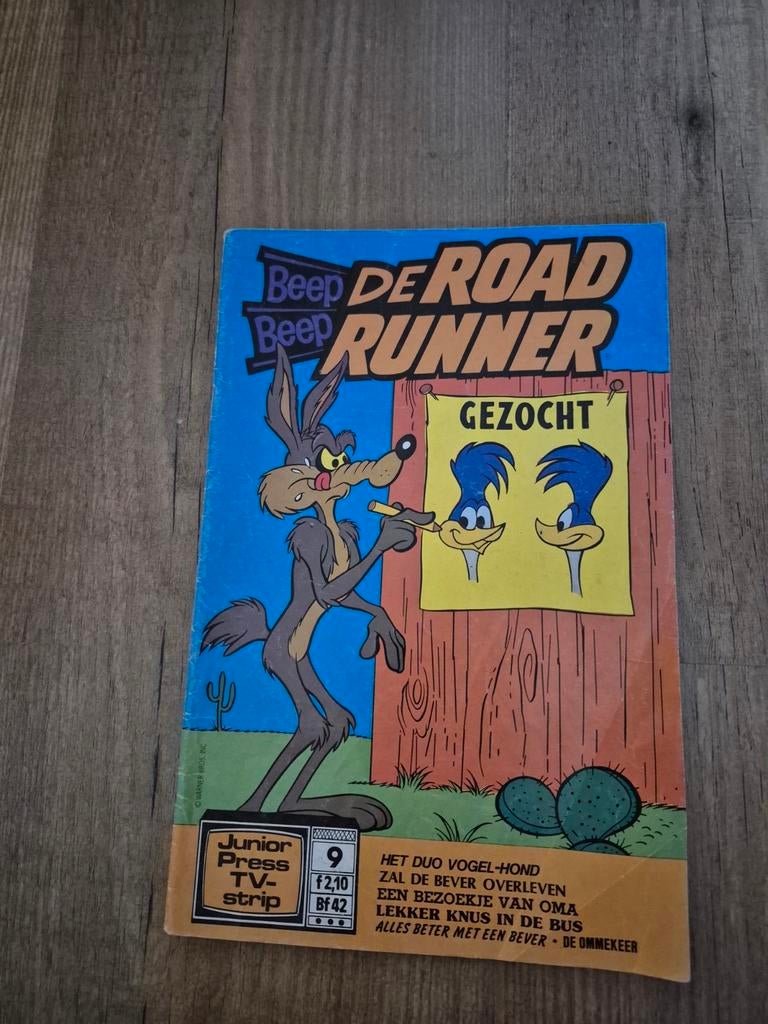 Beep Beep De Road Runner stripboek uit 1985, Gelezen, Eén stripboek, Ophalen of Verzenden, Junior Press