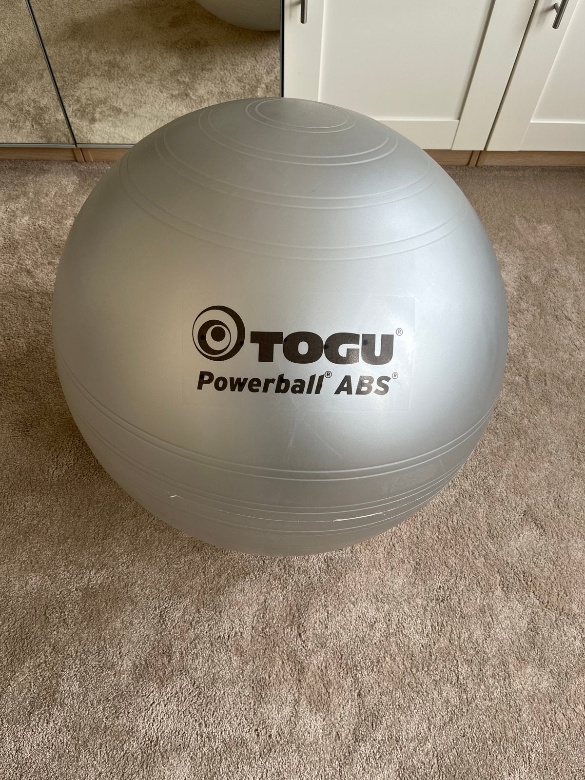 Togu Powerball ABS Fitnessbal - 65 cm, Sport en Fitness, Ophalen of Verzenden, Zo goed als nieuw, Buik, Fitnessbal