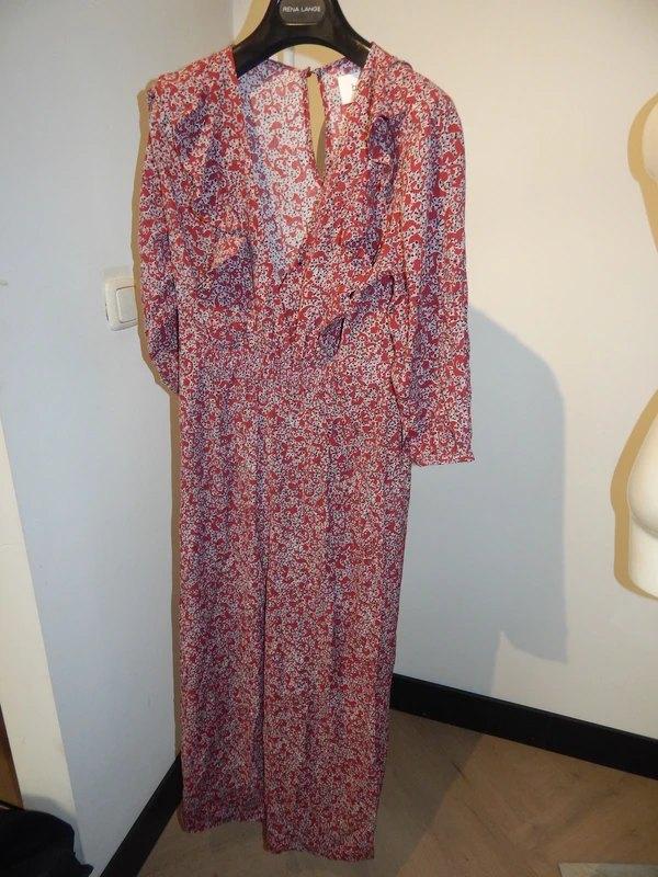 BA&SH vintage look jumpsuit zomers bloemen print 1/S, Verzenden, Zo goed als nieuw, Ba&sh, Maat 36 (S)