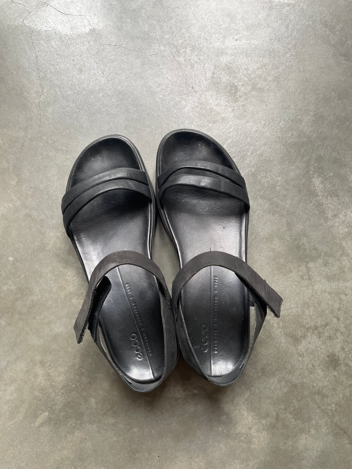 Ecco sandalen - Zwart - Maat 39, Kleding | Dames, Schoenen, Ophalen of Verzenden, Gedragen, Zwart, Sandalen of Muiltjes
