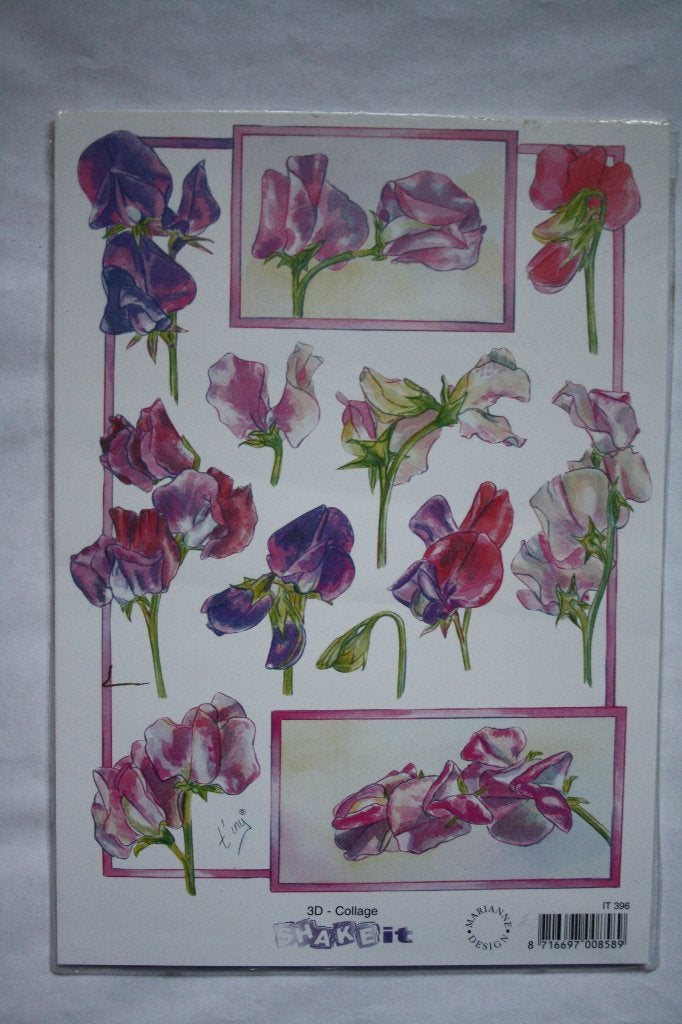 15 st. A5 knipvellen A5 shake-it 3D collage 9858, Ophalen of Verzenden, Nieuw, Natuur, Knipvel