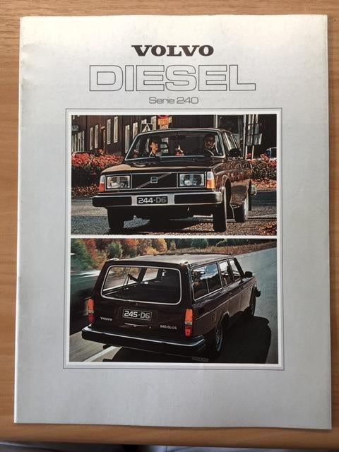 Autofolder/Brochure    Volvo  240  Diesel   1979      Duits, Ophalen of Verzenden, Zo goed als nieuw, Volvo