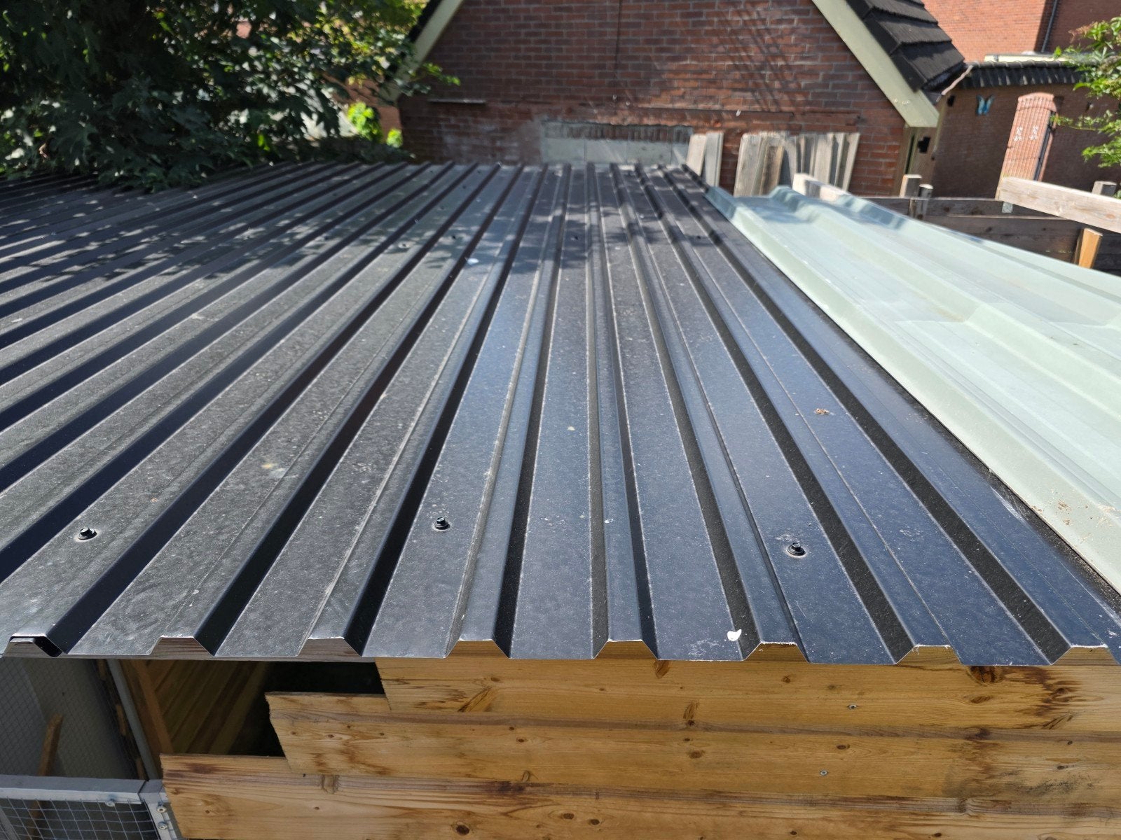 Gezocht: 2-3 dakplaten, 3.20m lang, 1m breed, 2cm golfhoogte, Doe-het-zelf en Verbouw, Ophalen