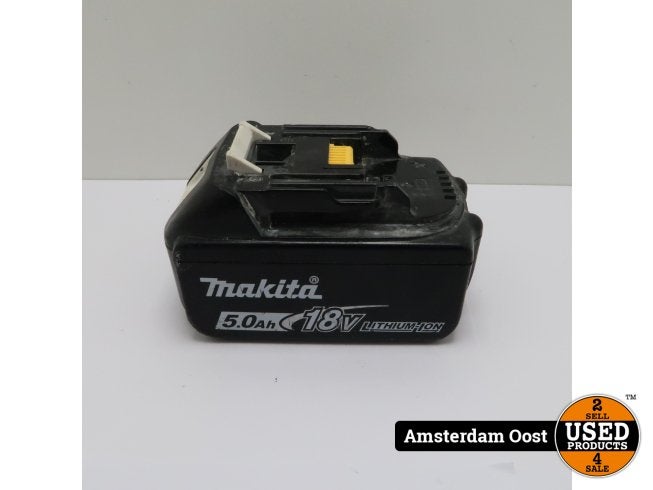 Makita 18V 5.0Ah Lithium ION Accu | Redelijke Staat, Makita, Zo goed als nieuw, Support@makita.com, Makita Corporation, 3-11-8, Sumiyoshi-cho, 
Anjo, Aichi 446-8502
Japan
