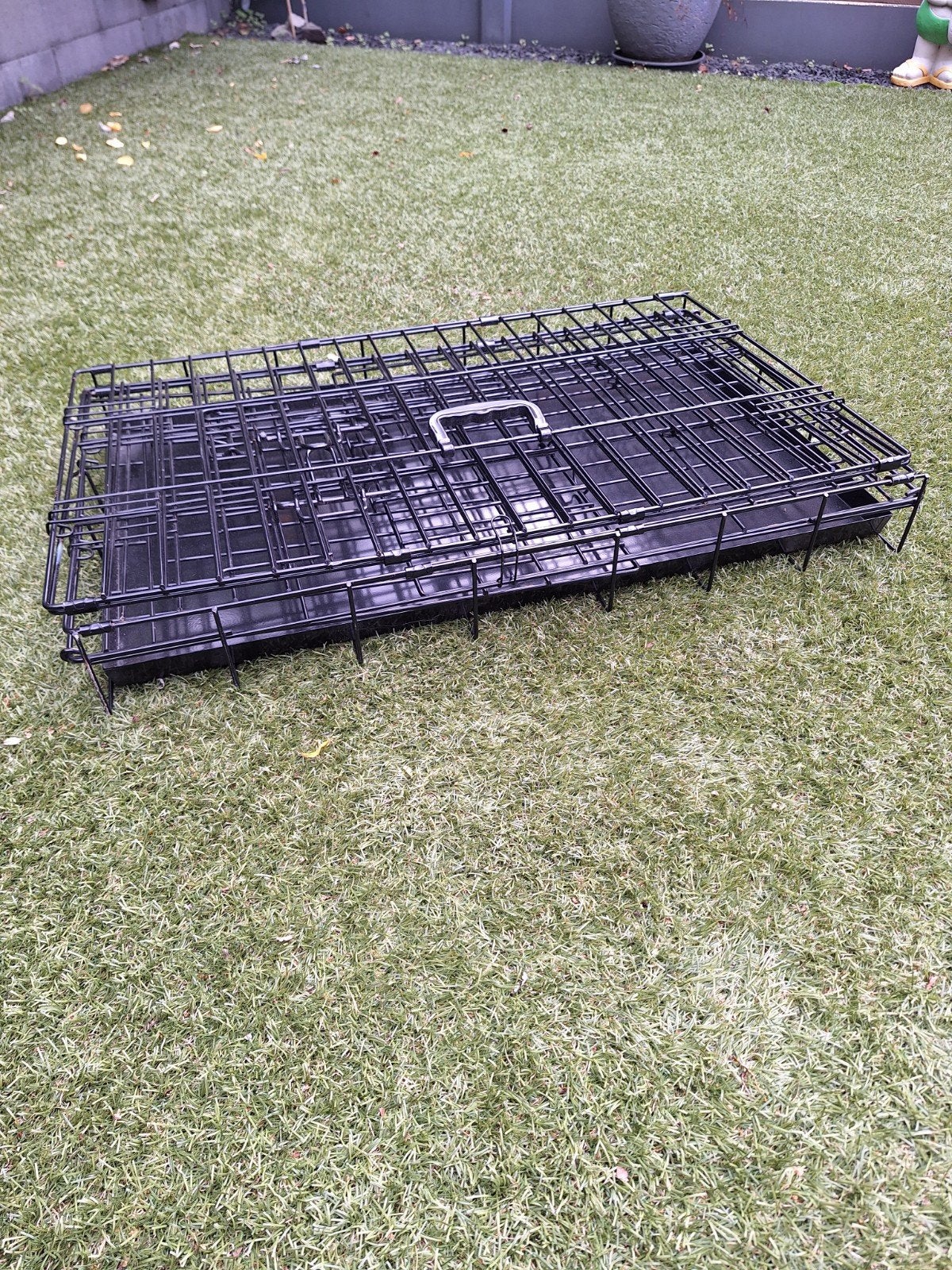 Bench opvouwbaar, zwart zo goed als nieuw, Dieren en Toebehoren, Ophalen, Zo goed als nieuw, 110 cm of meer, Minder dan 65 cm