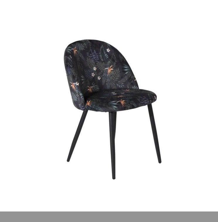 2x Luxe Velvet Eetkamerstoel Meike met Bloemenprint, Ophalen, Twee, Overige kleuren, Nieuw