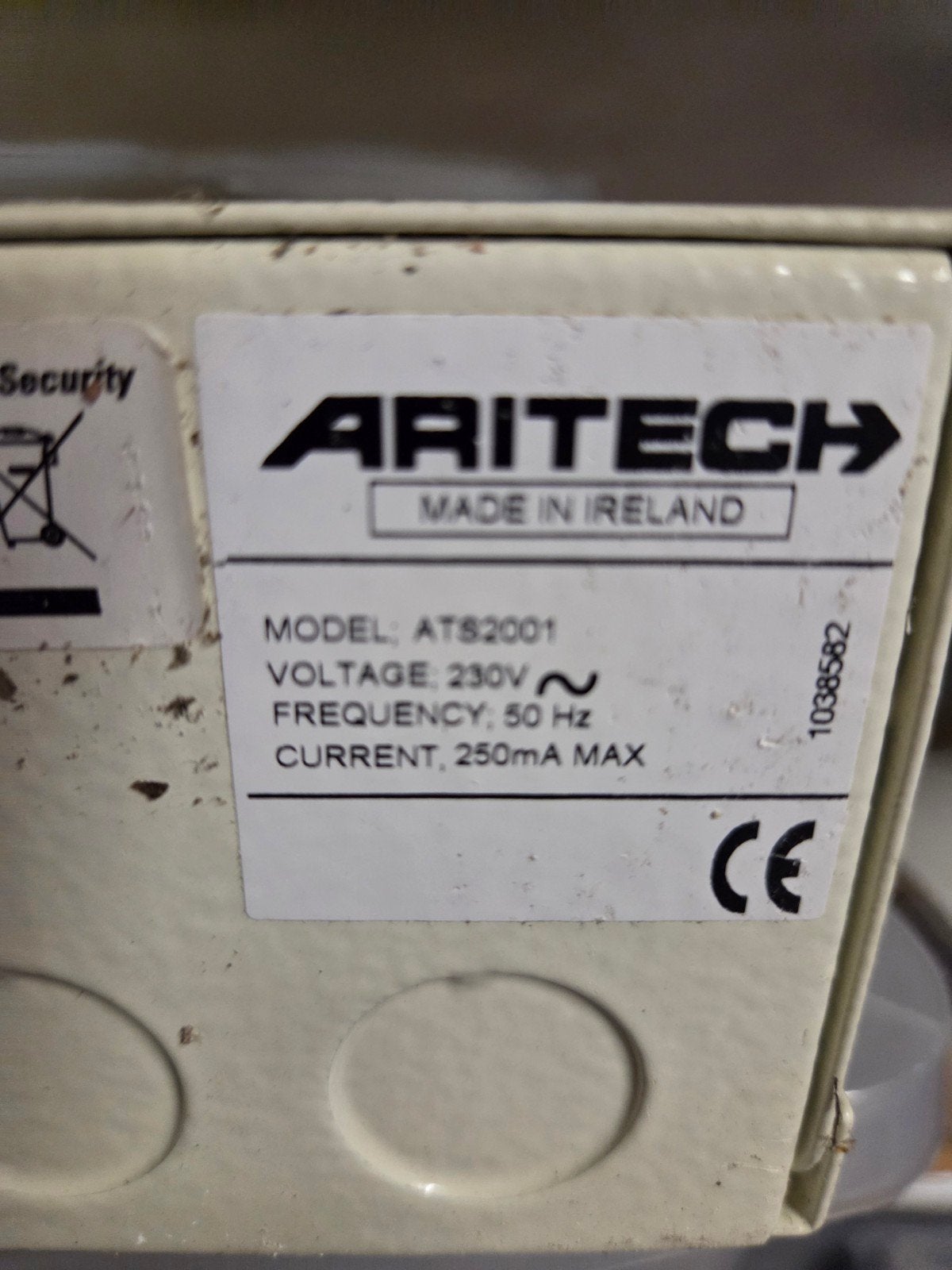 Aritech ATS2001 Alarmcentrale - Gebruikt, Ophalen of Verzenden, Gebruikt