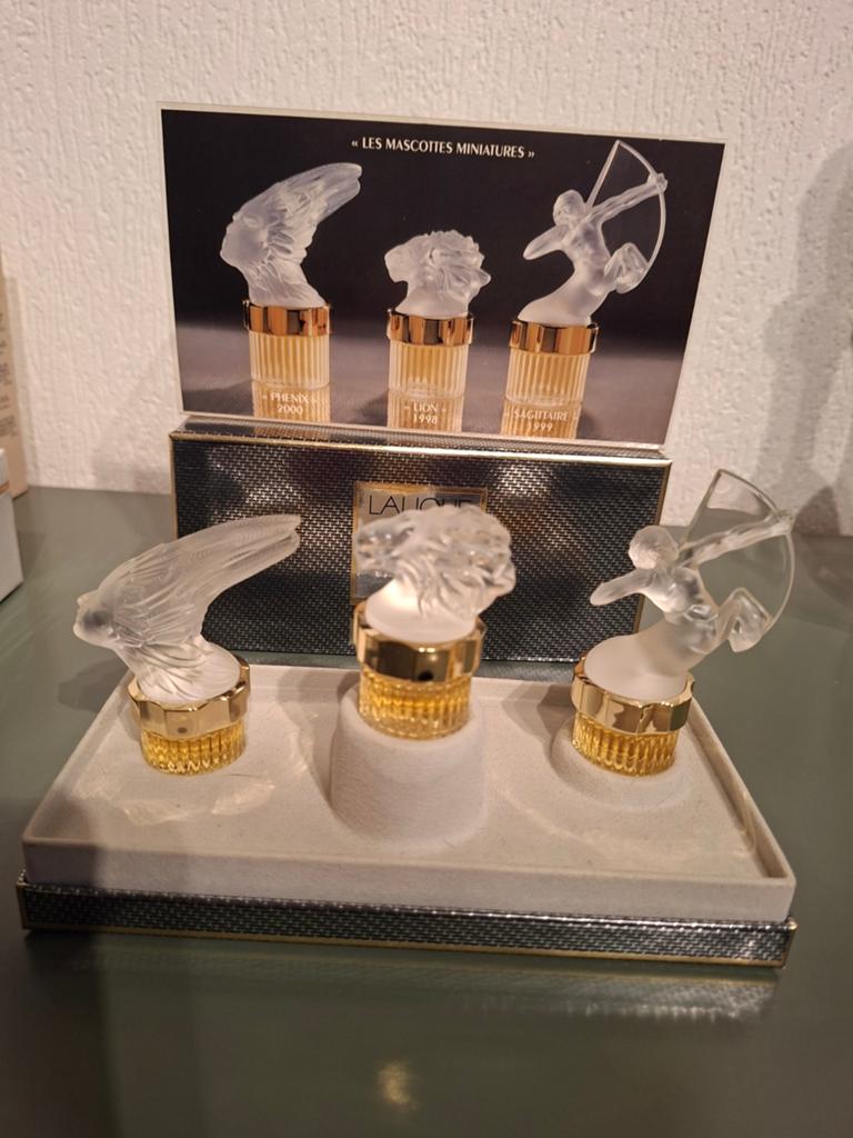 LALIQUE  Flacons Collection  Mascottes  Homme., Ophalen of Verzenden, Zo goed als nieuw, Miniatuur