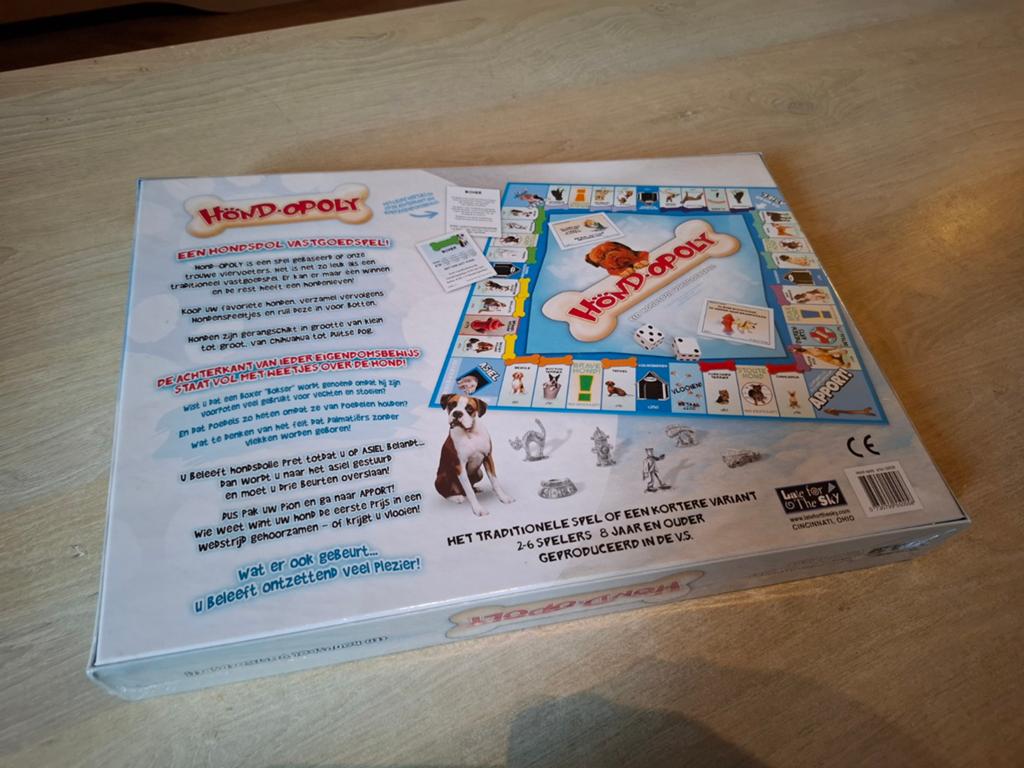 Hond-Opoly Bordspel - Nieuw in verpakking, 123 Game Street, Cincinnati, OH 45202, USA, Late for the Sky Production Company, Nieuw