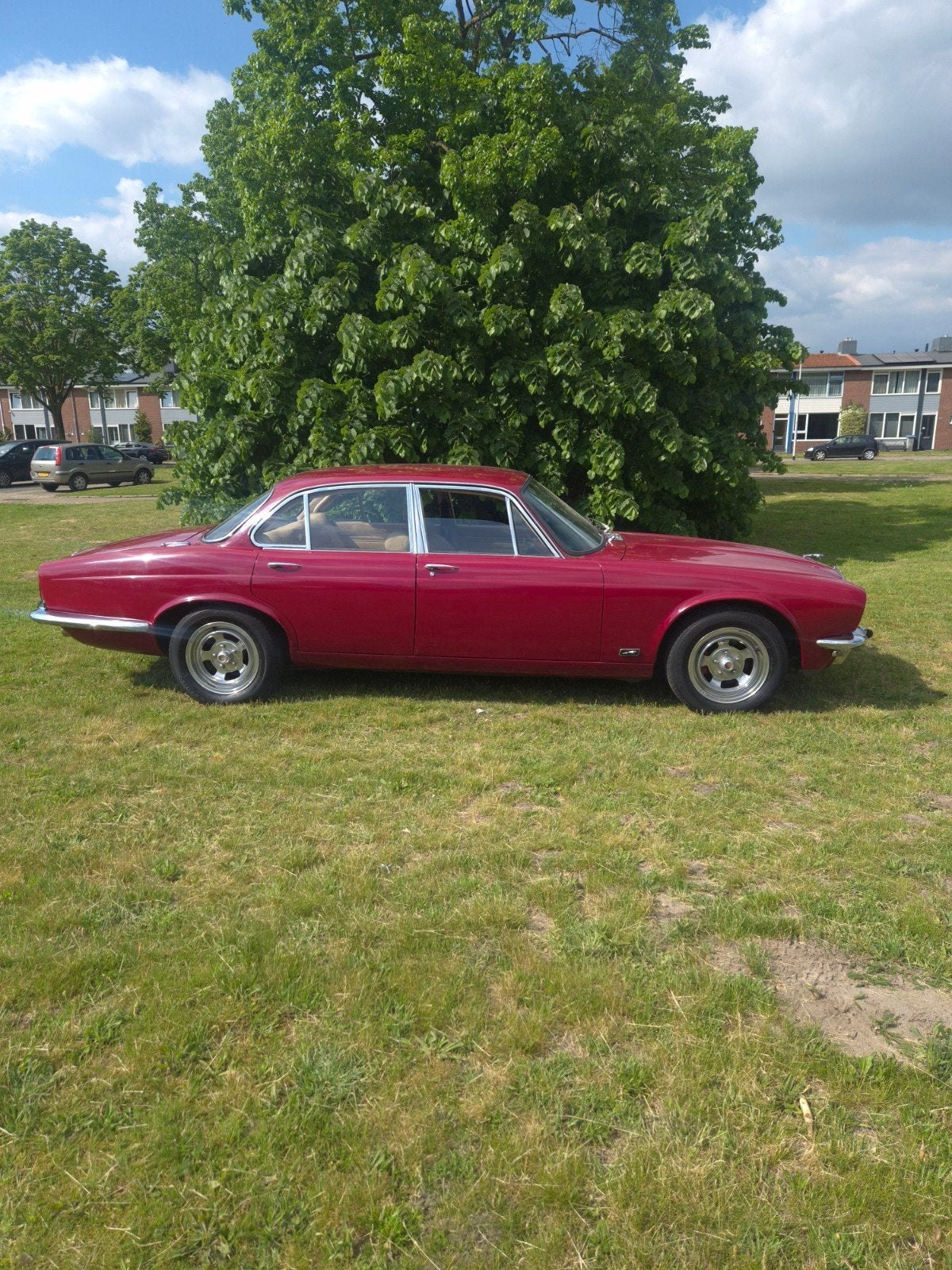Jaguar XJ6 1976 Rood, SWB, foto 2