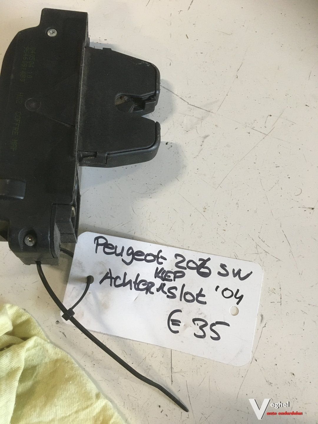 Peugeot 206 SW 2004 Slotmechaniek achterklep