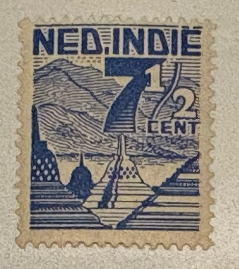 Zegel Nederlands-Indië 2 1/2 cent, Ophalen of Verzenden, Gestempeld, Nederlands-Indië